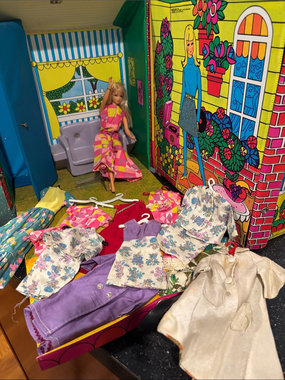 Francie & Casey HouseMate Vintage Playset Box w/ handmade clothes 1966 - Picture 7 of 17